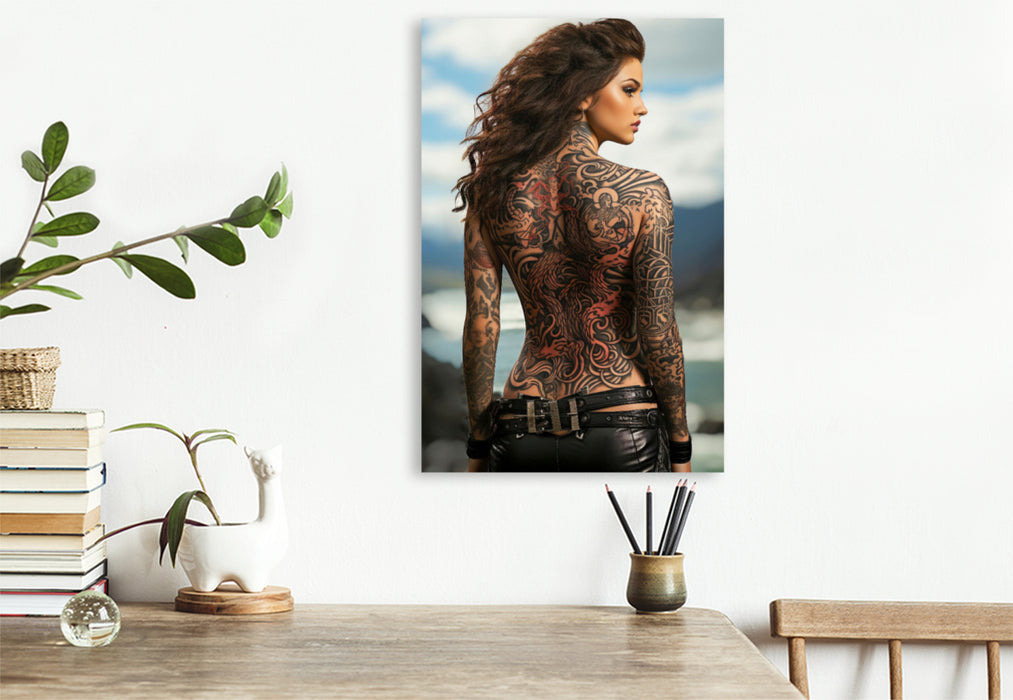 Premium Textil-Leinwand Tattoos