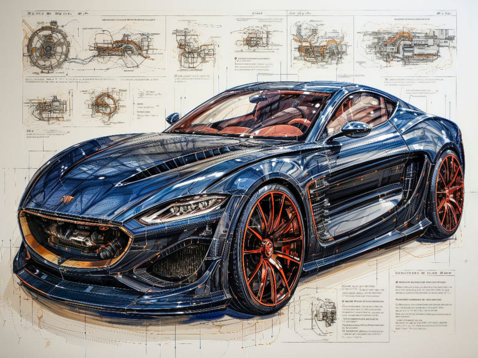 Sportwagen - CALVENDO Foto-Puzzle'