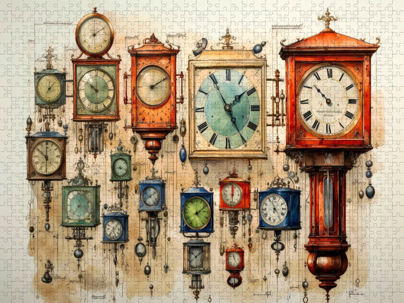 Uhren - CALVENDO Foto-Puzzle'
