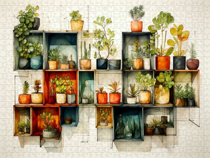 Blumenkunst - CALVENDO Foto-Puzzle'