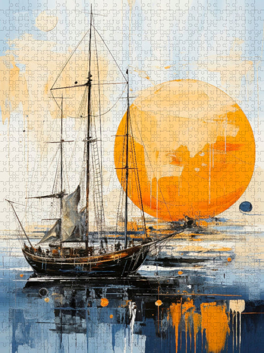 Segeln - Abendstimmung - CALVENDO Foto-Puzzle'