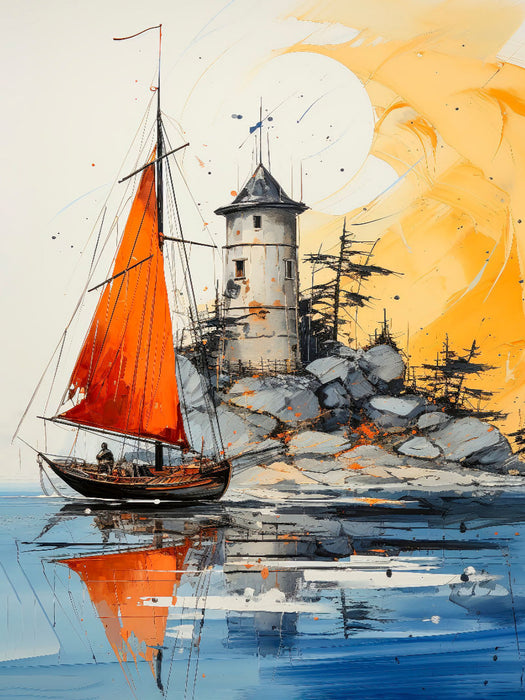 Segeln - Sonnenuntergang - CALVENDO Foto-Puzzle'