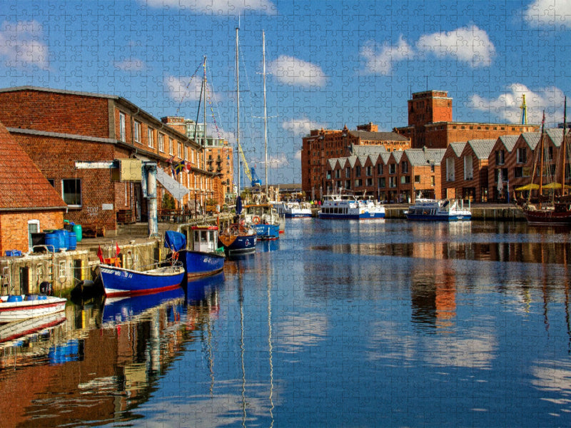 Wismar - Im Alten Hafen - CALVENDO Foto-Puzzle'