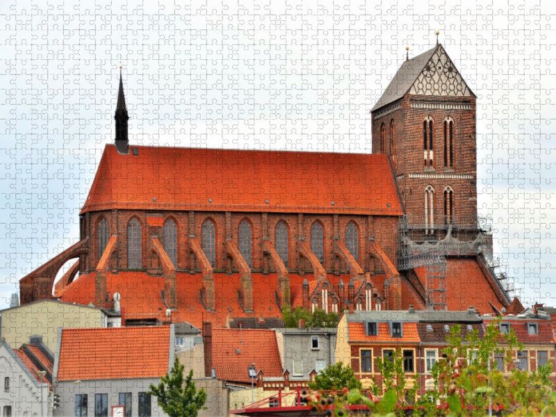 St.-Nikolai-Kirche WISMAR (1487) - CALVENDO Foto-Puzzle'