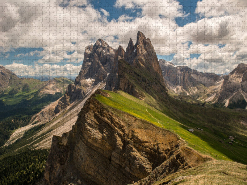 Seceda Berg, Gröden - CALVENDO Foto-Puzzle'