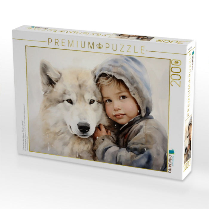 Ein Motiv aus dem Kalender "Kinder und Tiere" - CALVENDO Foto-Puzzle'