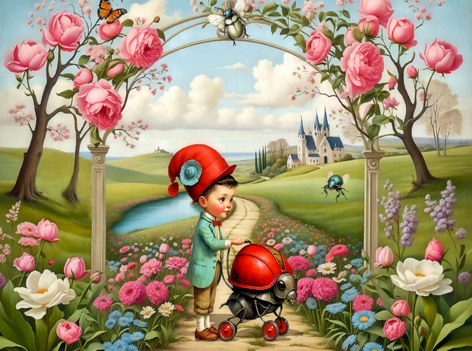 Frühjahrsspaziergang - CALVENDO Foto-Puzzle'