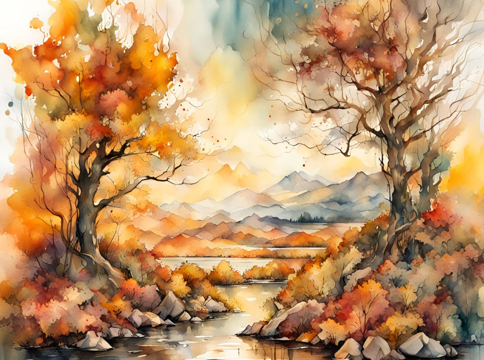 Sonniger Herbst - CALVENDO Foto-Puzzle'