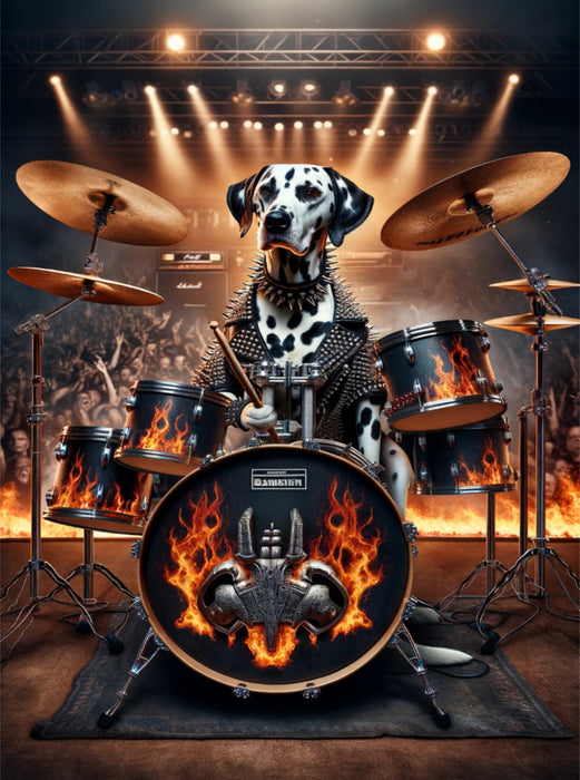 Dalmatiner Drummerqueen - CALVENDO Foto-Puzzle'
