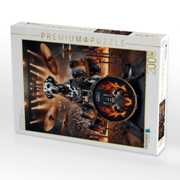 Dalmatiner Drummerqueen - CALVENDO Foto-Puzzle'