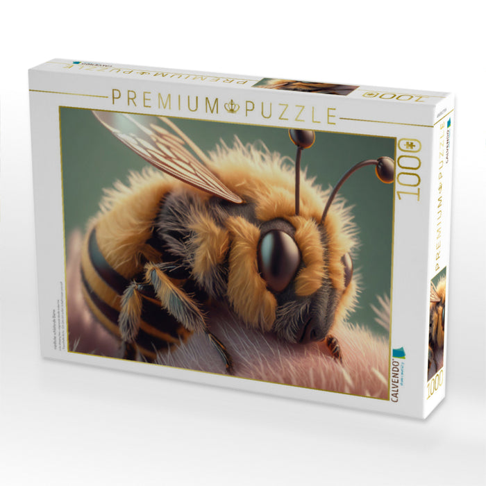 niedliche schlafende Biene - CALVENDO Foto-Puzzle'