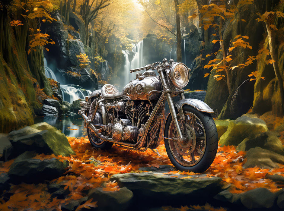 Rast am Wasserfall - CALVENDO Foto-Puzzle'