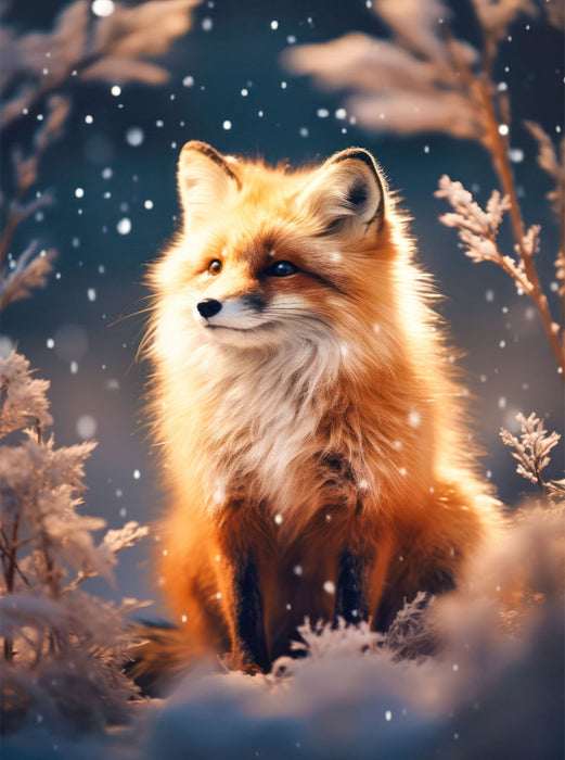 Fuchs im Schnee - CALVENDO Foto-Puzzle'