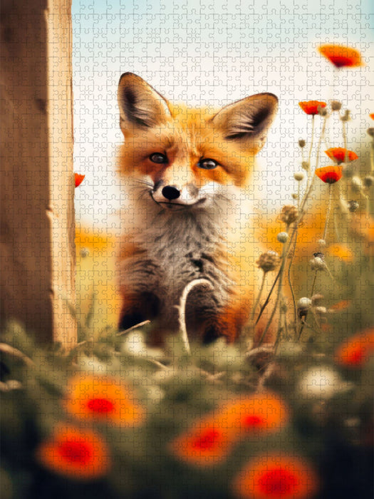 Rotfuchs im Sommer - CALVENDO Foto-Puzzle'