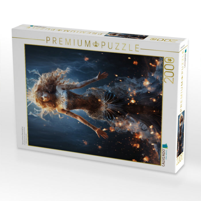 Verwunschene Meerjungfrau - CALVENDO Foto-Puzzle'