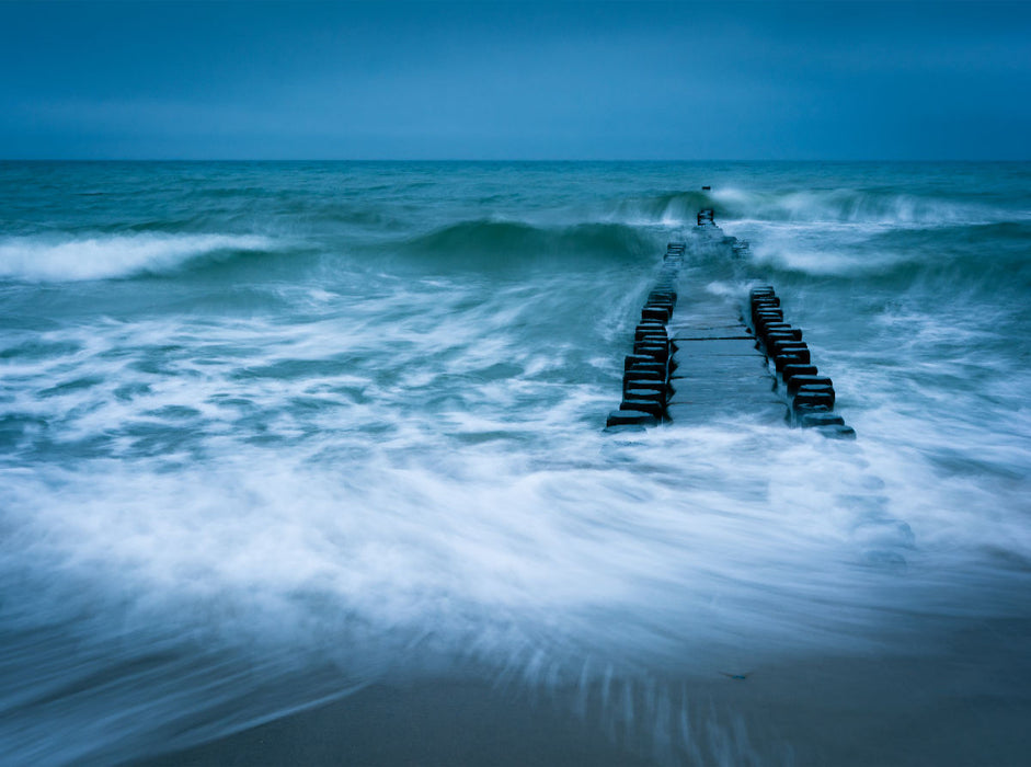 Buhne in Ahrenshoop - CALVENDO Foto-Puzzle'