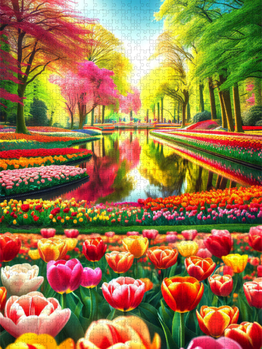 Keukenhofs Blumenparadies in den Niederlanden - CALVENDO Foto-Puzzle'