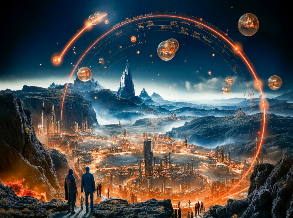 Eine zukunftsweisende und ehrfurchtgebietende Welt - CALVENDO Foto-Puzzle'