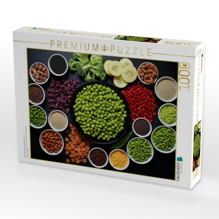 Hülsenfrüchte schön angeordnet - CALVENDO Foto-Puzzle'
