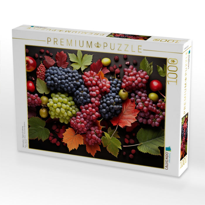 Weintrauben - Vegane Ernährung - CALVENDO Foto-Puzzle'