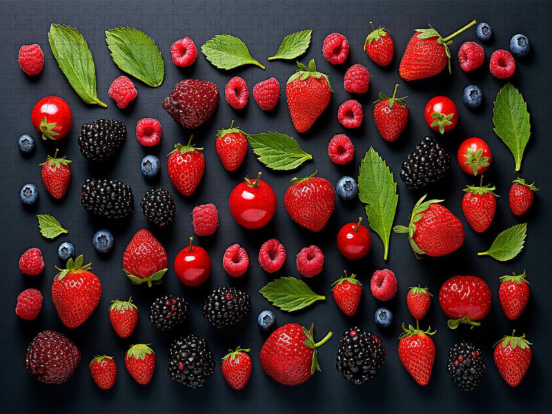 Beerenfrüchte schön angeordnet - CALVENDO Foto-Puzzle'