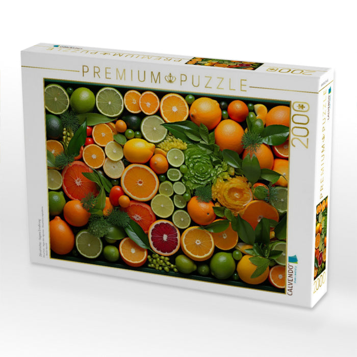 Zitrusfrüchte - Vegane Ernährung - CALVENDO Foto-Puzzle'