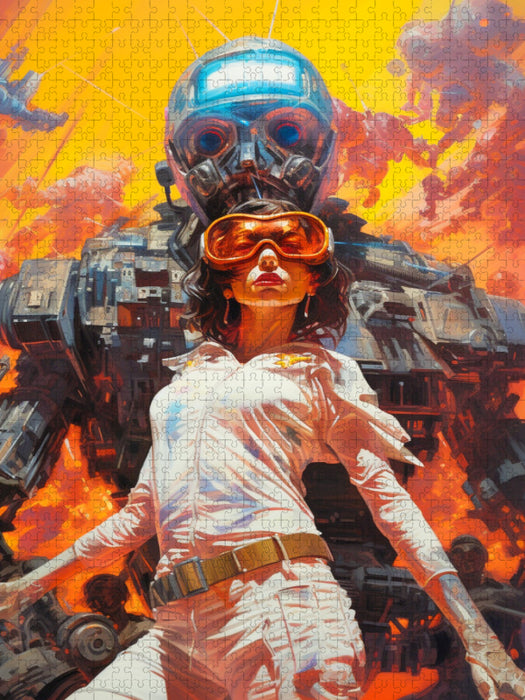Roboter in der galaktischen Welt - CALVENDO Foto-Puzzle'