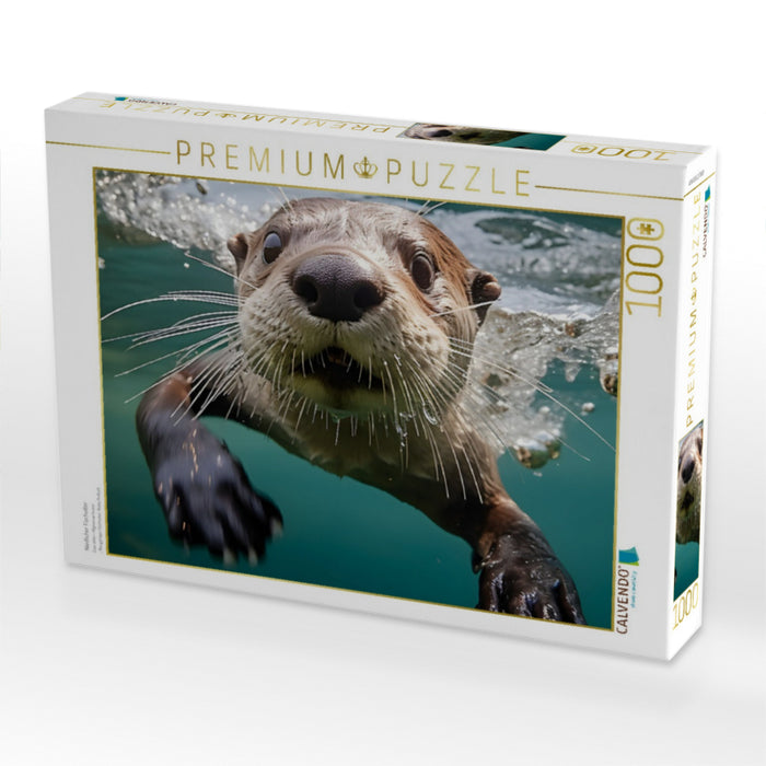 Niedlicher Fischotter - CALVENDO Foto-Puzzle'