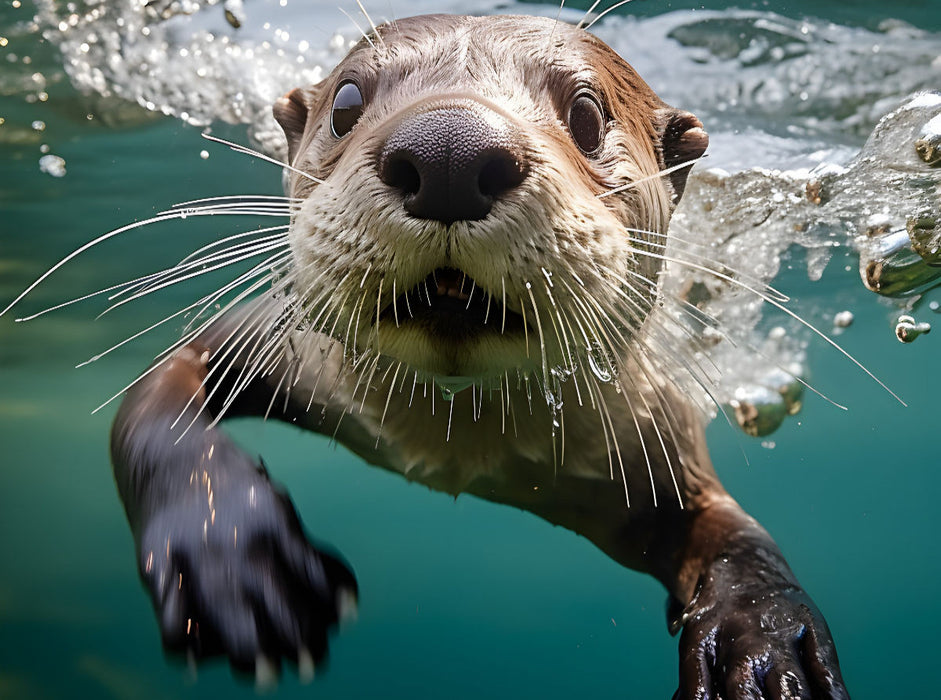 Niedlicher Fischotter - CALVENDO Foto-Puzzle'