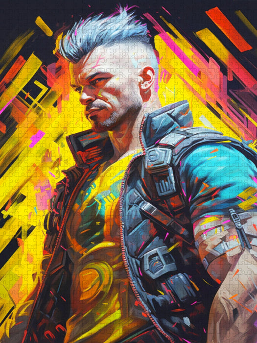 Cyberpunk Mercenary - CALVENDO Foto-Puzzle'