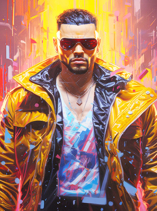 Glowing Cyborg - CALVENDO Foto-Puzzle'