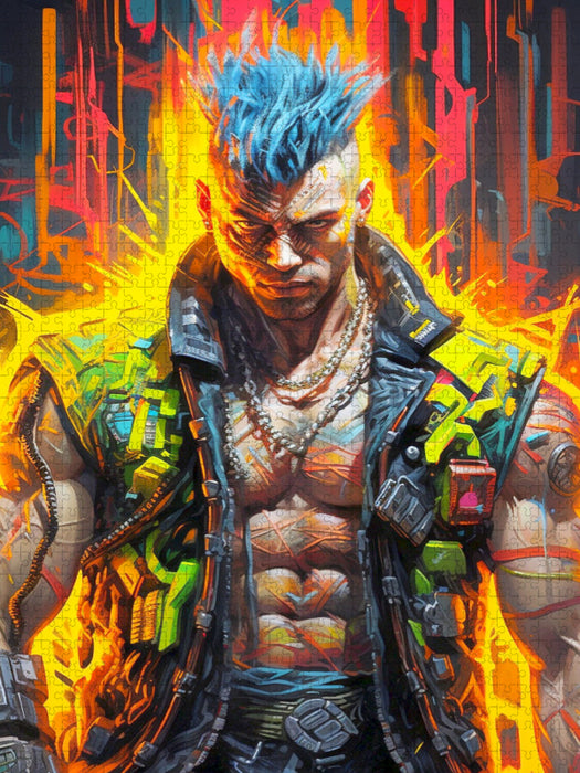 Ein Motiv aus dem Kalender Cyberpunk Heroes. Futuristische Fusion von Technik und Kunst - CALVENDO Foto-Puzzle'