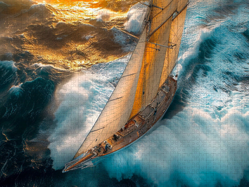 Sich dem Wetter stellen - CALVENDO Foto-Puzzle'