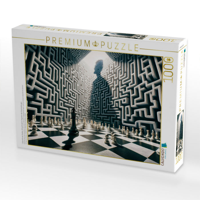 Labyrinth des Geistes: Schachmatt im Irrgarten der Entscheidungen - CALVENDO Foto-Puzzle'