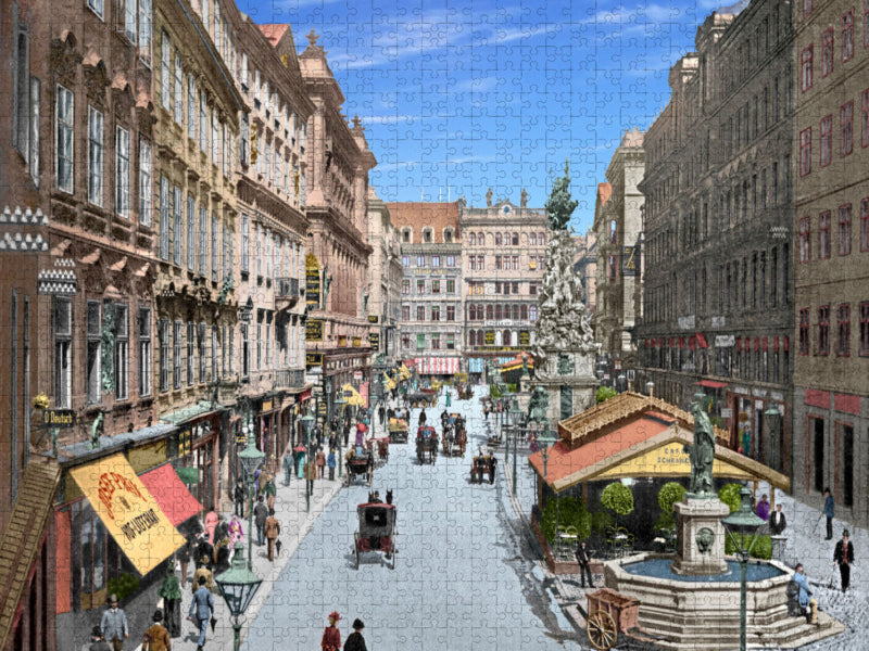 Wien - Graben um 1900 - CALVENDO Foto-Puzzle'
