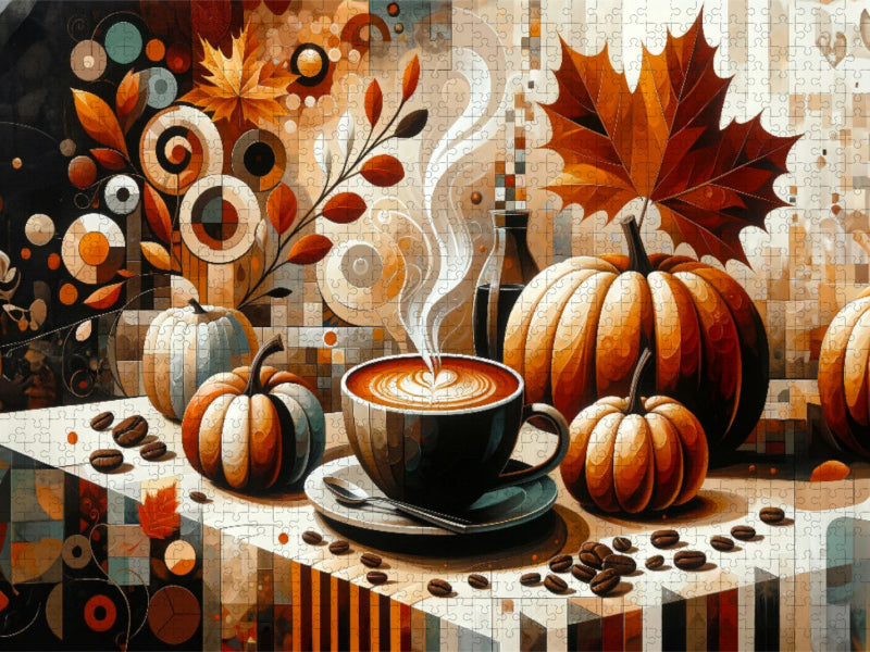 Herbstliches Kaffee-Idyll in malerischer Perfektion - CALVENDO Foto-Puzzle'