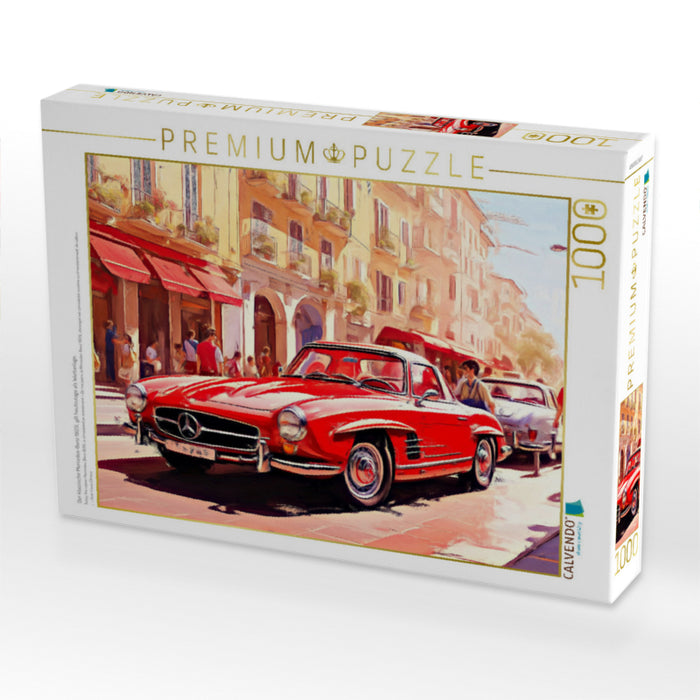 Der klassische Mercedes-Benz 190SL gilt heutzutage als Wertanlage. - CALVENDO Foto-Puzzle'