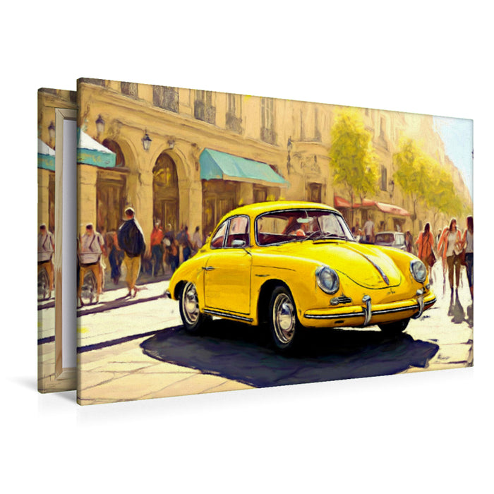 Premium Textil-Leinwand Der Porsche 356