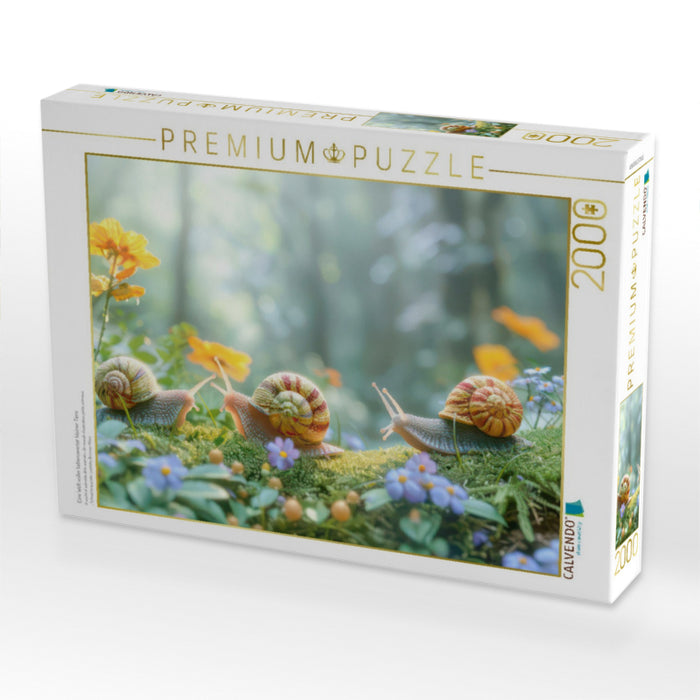Eine Welt voller liebenswerter kleiner Tiere - CALVENDO Foto-Puzzle'