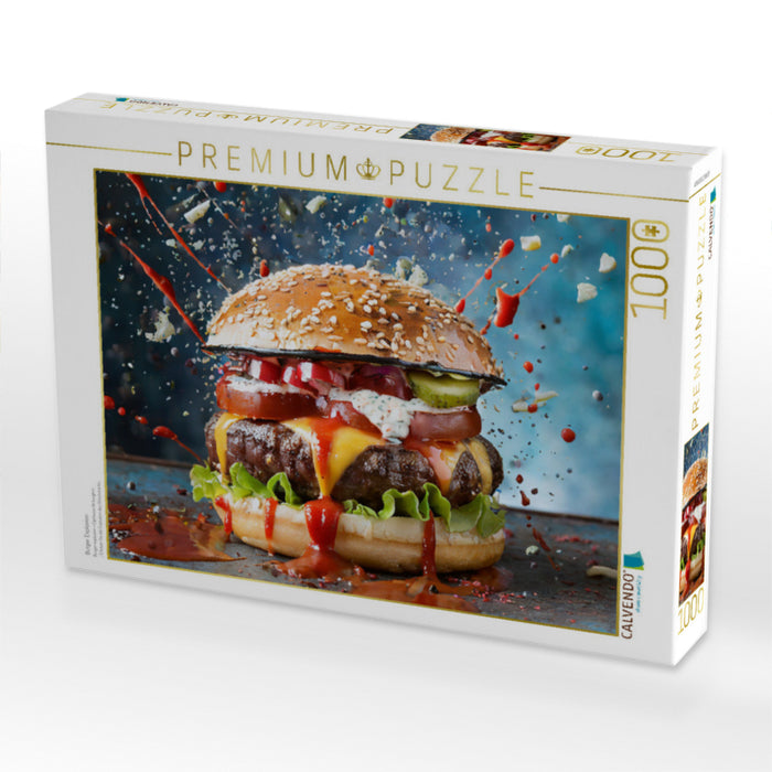 Burger Explosion - CALVENDO Foto-Puzzle'