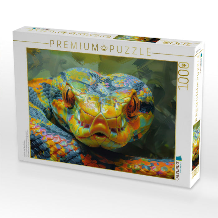 Tiere in Pop-Art-Kleidern - CALVENDO Foto-Puzzle'