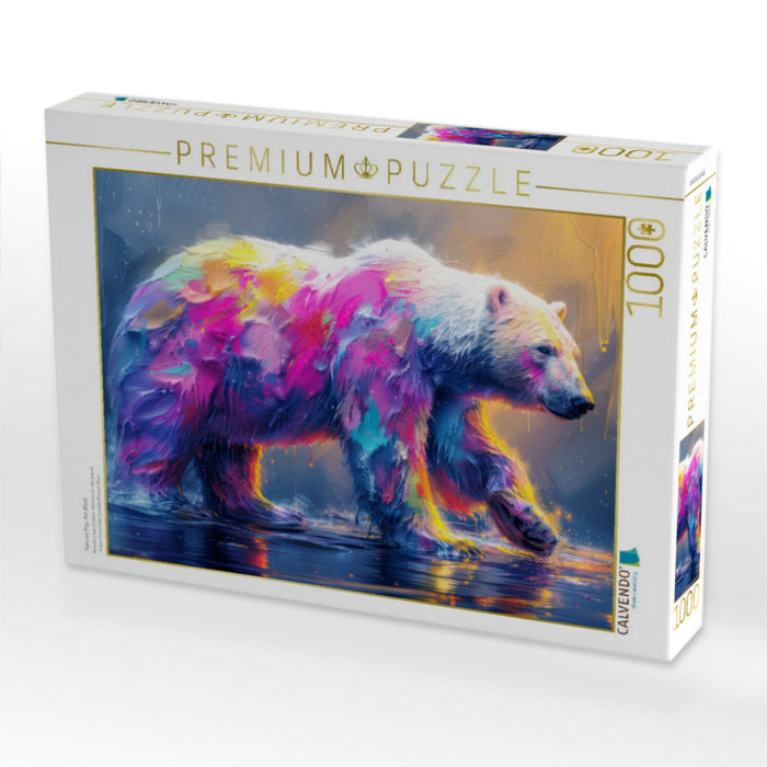 Tiere im Pop-Art-Kleid - CALVENDO Foto-Puzzle'
