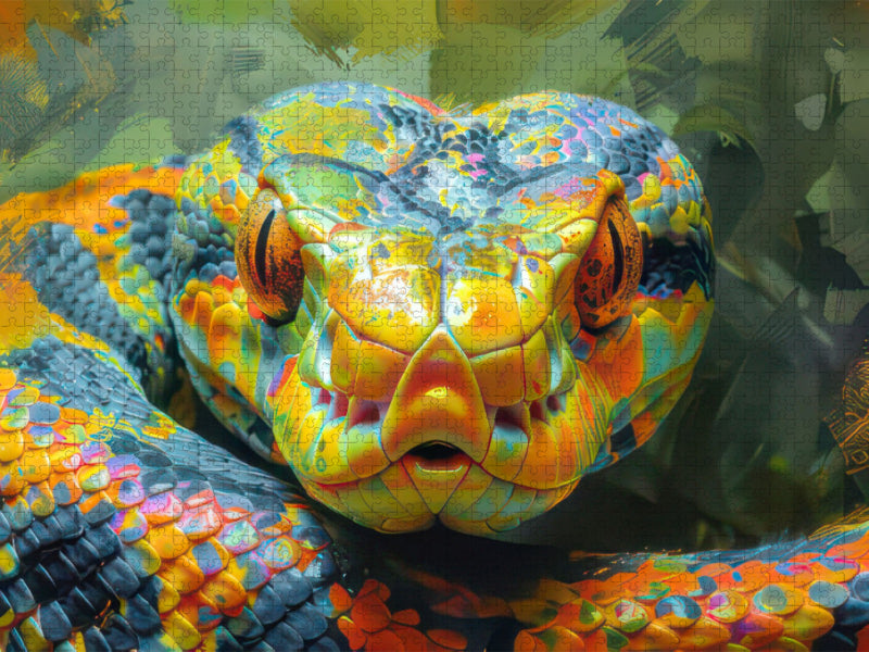 Tiere in Pop-Art-Kleidern - CALVENDO Foto-Puzzle'