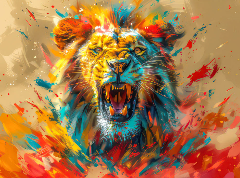 Tiere in Pop-Art-Kleidern - CALVENDO Foto-Puzzle'