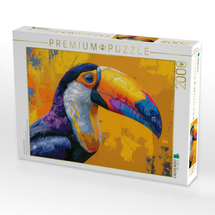 Tiere im Pop-Art-Kleid - CALVENDO Foto-Puzzle'