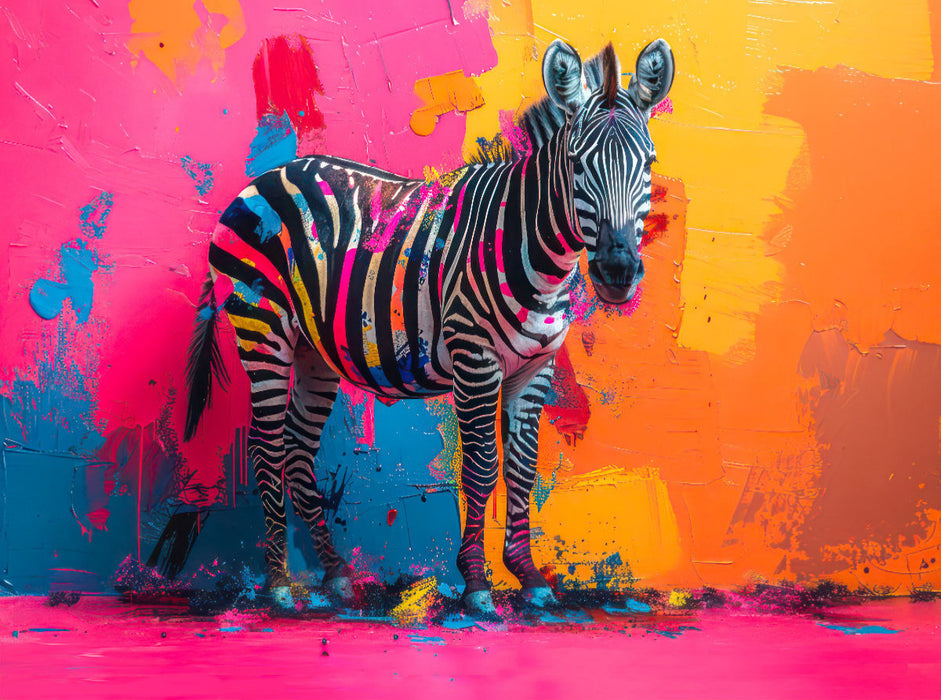 Tiere in der Pop-Art dre - CALVENDO Foto-Puzzle'