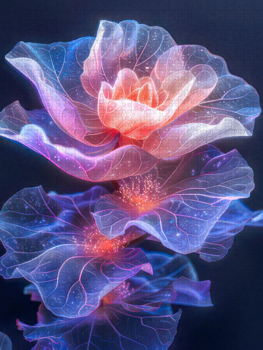 Blumenfantasie - CALVENDO Foto-Puzzle'