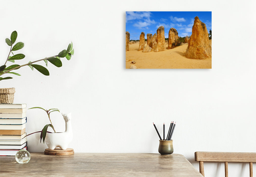 Premium Textil-Leinwand Pinnacles im Nambung National Park