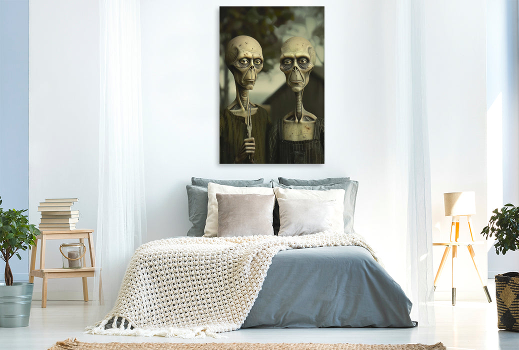 Premium Textil-Leinwand Alien Gothic