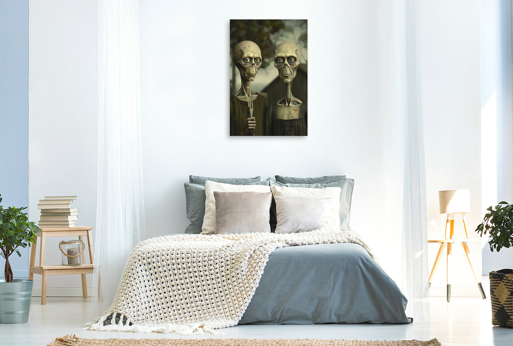 Premium Textil-Leinwand Alien Gothic